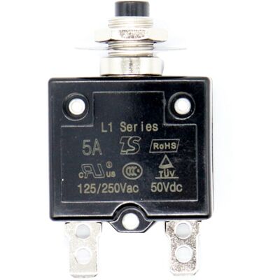 Unbranded 1X 5A Circuit Breaker 12V/24V Push Button Resettable Thermal Circuit Breaker Pan Unbranded 1X 5A Circuit Breaker 12V/24V Push Button Resettable Thermal Circuit Breaker Pan