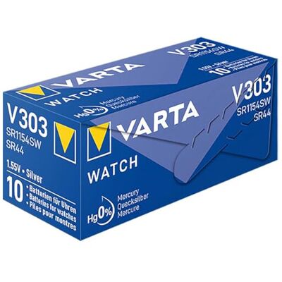 Varta V303 Silver Oxide Battery - Single-use Varta V303 Silver Oxide Battery - Single-use