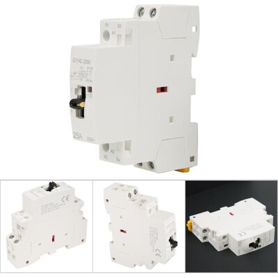 Unbranded 25A 2P 220V DIN Rail Contactor Household Unbranded 25A 2P 220V DIN Rail Contactor Household