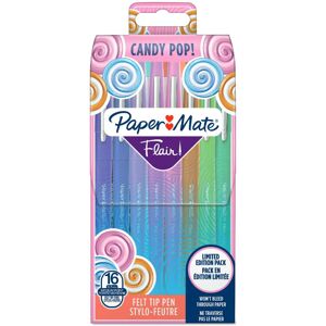 Paper Mate Flair Felt Tip Pens, Medium Point (0.7mm), Candy POP & Assorted Colou Paper Mate Flair Felt Tip Pens, Medium Point (0.7mm), Candy POP & Assorted Colou