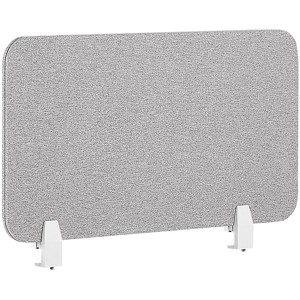 Beliani Desk Screen 72 x 40 cm Light Grey WALLY Beliani Desk Screen 72 x 40 cm Light Grey WALLY