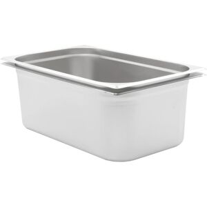 vidaXL Stainless Steel Gastronorm Containers GN 1/1 200mm - 2 Pack vidaXL Stainless Steel Gastronorm Containers GN 1/1 200mm - 2 Pack