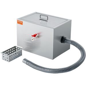VEVOR Commercial Grease Trap 8 LBS Stainless Steel Grease Interceptor Side Inl VEVOR Commercial Grease Trap 8 LBS Stainless Steel Grease Interceptor Side Inl