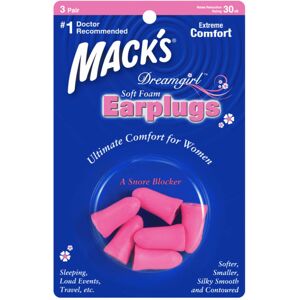 (3 Pairs / Pack) Mack's Dreamgirl Soft Foam Earplugs for sleeping and travel (3 Pairs / Pack) Mack's Dreamgirl Soft Foam Earplugs for sleeping and travel