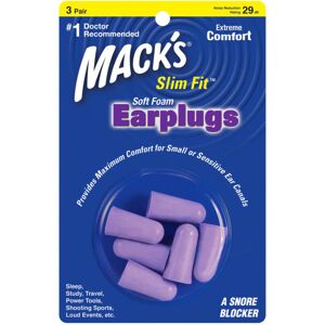 (3 Pairs / Pack) Mack's Slim Fit Soft Foam Ear Plugs MACKS Sleeping Studying Tra (3 Pairs / Pack) Mack's Slim Fit Soft Foam Ear Plugs MACKS Sleeping Studying Tra
