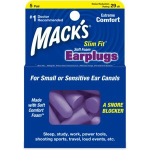 (5 Pairs / Pack) Mack's Slim Fit Soft Foam Ear Plugs MACKS Sleeping Studying Tra (5 Pairs / Pack) Mack's Slim Fit Soft Foam Ear Plugs MACKS Sleeping Studying Tra