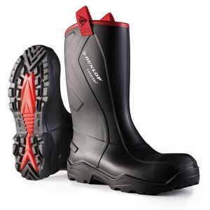 (10 (Adults')) Dunlop C76204306 Purofort + Rugged Full Safety Wellington Black S (10 (Adults')) Dunlop C76204306 Purofort + Rugged Full Safety Wellington Black S