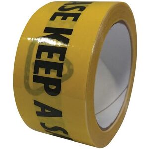 Faithfull Laminated Adhesive Hazard Tape Social Distance Black/Yellow 50mm x 33m Faithfull Laminated Adhesive Hazard Tape Social Distance Black/Yellow 50mm x 33m