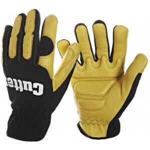Cutter (L) Anti-Vibration Gloves Leather Gel Padded Cutter (L) Anti-Vibration Gloves Leather Gel Padded
