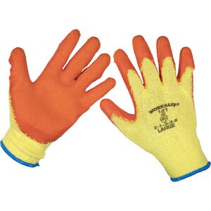 Loops 120 PAIRS Knitted Work Gloves with Latex Palm - Large - Improved Grip Breathable Loops 120 PAIRS Knitted Work Gloves with Latex Palm - Large - Improved Grip Breathable