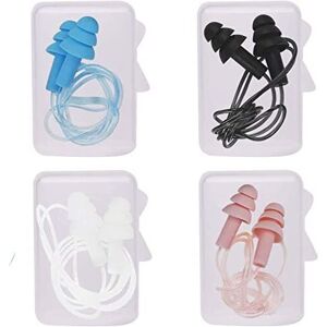 Dealsboom Silicone Ear Plugs Hearing Safety Protection-4 Pairs Corded Earplugs with String Dealsboom Silicone Ear Plugs Hearing Safety Protection-4 Pairs Corded Earplugs with String