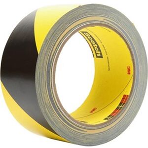 3M MMM57022 2 in. x 36 Yard Diagonal Stripe Safety Tape, Black & Yellow 3M MMM57022 2 in. x 36 Yard Diagonal Stripe Safety Tape, Black & Yellow