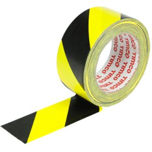 Timco Hazard Warning Cloth Tape Yellow and Black - 33m x 50mm (1 Pack Roll) Timco Hazard Warning Cloth Tape Yellow and Black - 33m x 50mm (1 Pack Roll)