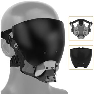 Unbranded Full-Face Tactical Mask with Anti-Fog Dual-Layer Lens, Detachable Lens, Cyberpun Unbranded Full-Face Tactical Mask with Anti-Fog Dual-Layer Lens, Detachable Lens, Cyberpun