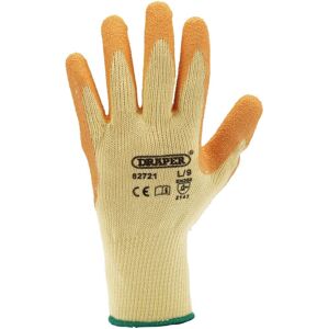 Draper Heavy Duty Latex Coated Work Gloves, Large, Orange Draper Heavy Duty Latex Coated Work Gloves, Large, Orange