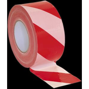 Sealey Hazard Warning Barrier Tape 80mm x 100m Red/White Non-Adhesive Sealey Hazard Warning Barrier Tape 80mm x 100m Red/White Non-Adhesive