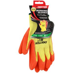 Unbranded Dekton 12 Pairs Work Gloves Safety Latex Orange Medium (8) Unbranded Dekton 12 Pairs Work Gloves Safety Latex Orange Medium (8)