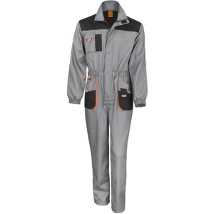 (M, Grey / Black / Orange) Result Unisex Work-Guard Lite Workwear Coverall (Brea (M, Grey / Black / Orange) Result Unisex Work-Guard Lite Workwear Coverall (Brea