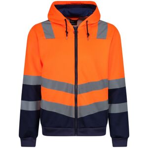 (XL, Orange/Navy) Regatta Mens Pro Hi-Vis Full Zip Jacket (XL, Orange/Navy) Regatta Mens Pro Hi-Vis Full Zip Jacket
