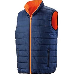 (XL, Fluorescent Orange/Navy) Result Safeguard Mens Reversible Soft Padded Safet (XL, Fluorescent Orange/Navy) Result Safeguard Mens Reversible Soft Padded Safet