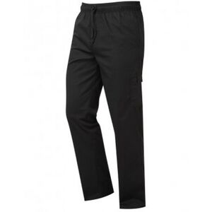 (3XL, Black) Premier Unisex Adult Essential Chef Trousers (3XL, Black) Premier Unisex Adult Essential Chef Trousers