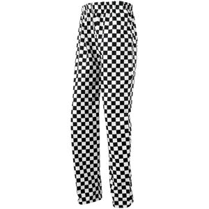 (XXL, Black/White) Premier Unisex Adult Essential Checked Chef Trousers (XXL, Black/White) Premier Unisex Adult Essential Checked Chef Trousers