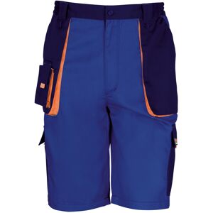 (S, Royal / Navy / Orange) Result Unisex Work-Guard Lite Workwear Shorts (Breath (S, Royal / Navy / Orange) Result Unisex Work-Guard Lite Workwear Shorts (Breath