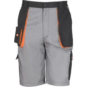 (XS, Grey / Black / Orange) Result Unisex Work-Guard Lite Workwear Shorts (Breat (XS, Grey / Black / Orange) Result Unisex Work-Guard Lite Workwear Shorts (Breat