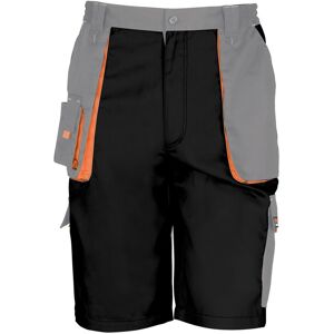 (XS, Black / Grey / Orange) Result Unisex Work-Guard Lite Workwear Shorts (Breat (XS, Black / Grey / Orange) Result Unisex Work-Guard Lite Workwear Shorts (Breat