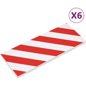 vidaXL 6x Wall Protectors Red and White 50x20x2 cm EVA Foam Car Door Protector vidaXL 6x Wall Protectors Red and White 50x20x2 cm EVA Foam Car Door Protector