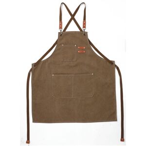 Unbranded (brown) Thickened Canvas Apron Waterproof Coffee Coffee Hairdressing Shop Apron Unbranded (brown) Thickened Canvas Apron Waterproof Coffee Coffee Hairdressing Shop Apron