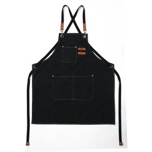 Unbranded (black) Thickened Canvas Apron Waterproof Coffee Coffee Hairdressing Shop Apron Unbranded (black) Thickened Canvas Apron Waterproof Coffee Coffee Hairdressing Shop Apron