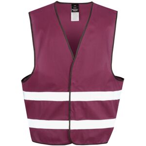 (2X/3XL, Burgundy) Result Adults Unisex Safeguard Enhance Visibility Vest (2X/3XL, Burgundy) Result Adults Unisex Safeguard Enhance Visibility Vest