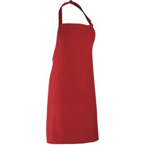 Premier Colours Bib Apron - Adjustable, One Size, Red - Apron Premier Colours Bib Apron - Adjustable, One Size, Red - Apron