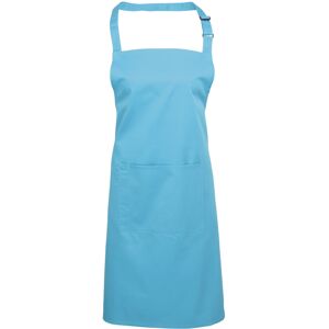 (One Size, Turquoise) Premier Ladies/Womens Colours Bip Apron With Pocket / Work (One Size, Turquoise) Premier Ladies/Womens Colours Bip Apron With Pocket / Work