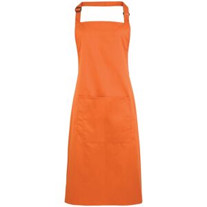 (One Size, Terracotta) Premier Ladies/Womens Colours Bip Apron With Pocket / Wor (One Size, Terracotta) Premier Ladies/Womens Colours Bip Apron With Pocket / Wor