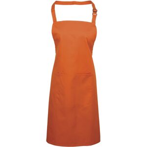 (One Size, Orange) Premier Ladies/Womens Colours Bip Apron With Pocket / Workwea (One Size, Orange) Premier Ladies/Womens Colours Bip Apron With Pocket / Workwea