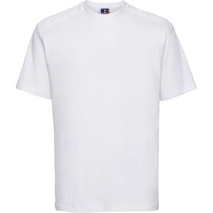 (XS, White) Russell Europe Mens Workwear Short Sleeve Cotton T-Shirt (XS, White) Russell Europe Mens Workwear Short Sleeve Cotton T-Shirt