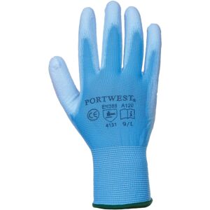 (M, Blue) Portwest PU Palm Coated Gloves (A120) / Workwear (M, Blue) Portwest PU Palm Coated Gloves (A120) / Workwear