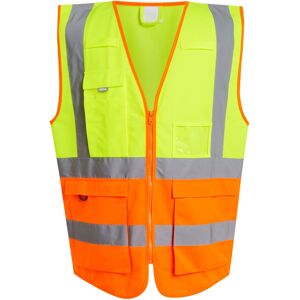 (XXL, Yellow/Orange) Regatta Mens Pro Executive Hi-Vis Vest (XXL, Yellow/Orange) Regatta Mens Pro Executive Hi-Vis Vest