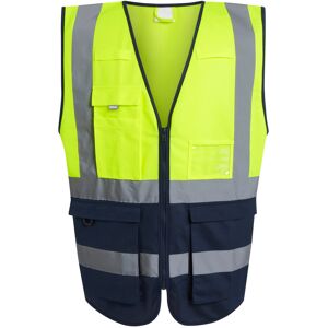 (L, Yellow/Navy) Regatta Mens Pro Executive Hi-Vis Vest (L, Yellow/Navy) Regatta Mens Pro Executive Hi-Vis Vest