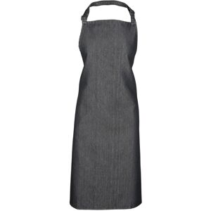(One Size, Black Denim) Premier Unisex Adult Plain Apron (One Size, Black Denim) Premier Unisex Adult Plain Apron