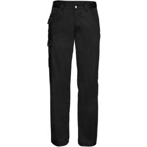 (34R, Black) Russell Mens Polycotton Work Trousers (34R, Black) Russell Mens Polycotton Work Trousers