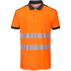 (XL, Orange/Black) Portwest Mens PW3 Hi-Vis Polo Shirt (XL, Orange/Black) Portwest Mens PW3 Hi-Vis Polo Shirt