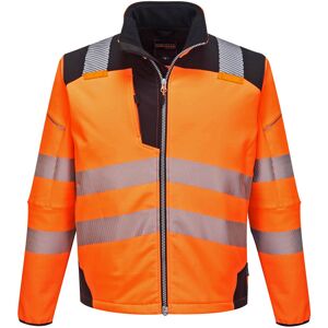 (S, Orange/Black) Portwest Unisex Adult PW3 Hi-Vis Soft Shell Jacket (S, Orange/Black) Portwest Unisex Adult PW3 Hi-Vis Soft Shell Jacket