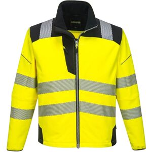 (S, Yellow/Black) Portwest Unisex Adult PW3 Hi-Vis Soft Shell Jacket (S, Yellow/Black) Portwest Unisex Adult PW3 Hi-Vis Soft Shell Jacket