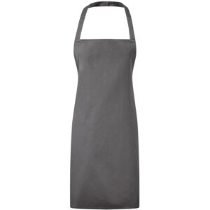 (One Size, Dark Grey) Premier Ladies/Womens Essential Bib Apron / Catering Workw (One Size, Dark Grey) Premier Ladies/Womens Essential Bib Apron / Catering Workw