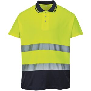 (XL, Yellow/ Navy) Portwest Mens Hi-Vis Two-Tone Cotton Comfort Polo Shirt (XL, Yellow/ Navy) Portwest Mens Hi-Vis Two-Tone Cotton Comfort Polo Shirt