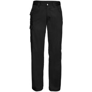 (30W x Long, Black) Russell Workwear Mens Polycotton Twill Trouser / Pants (Long (30W x Long, Black) Russell Workwear Mens Polycotton Twill Trouser / Pants (Long
