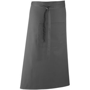 (One Size, Dark Grey) Premier Unisex Colours Bar Apron / Workwear (Long Continen (One Size, Dark Grey) Premier Unisex Colours Bar Apron / Workwear (Long Continen